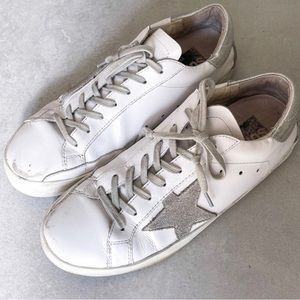 Golden Goose Superstar white sneakers size 40
